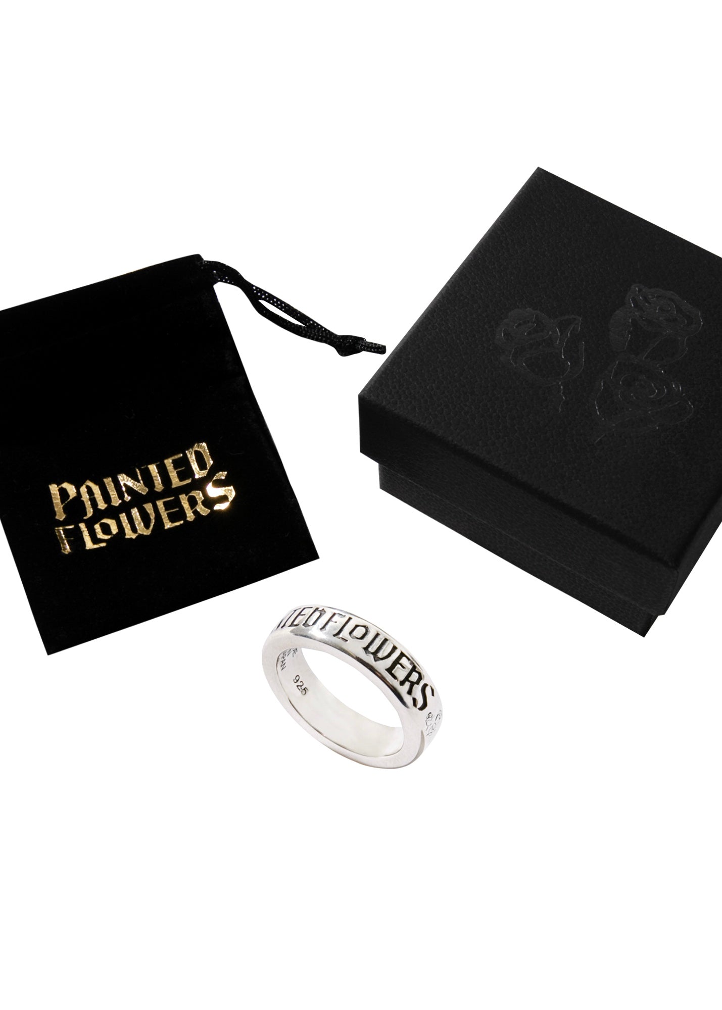 Thin Logo Ring Silver