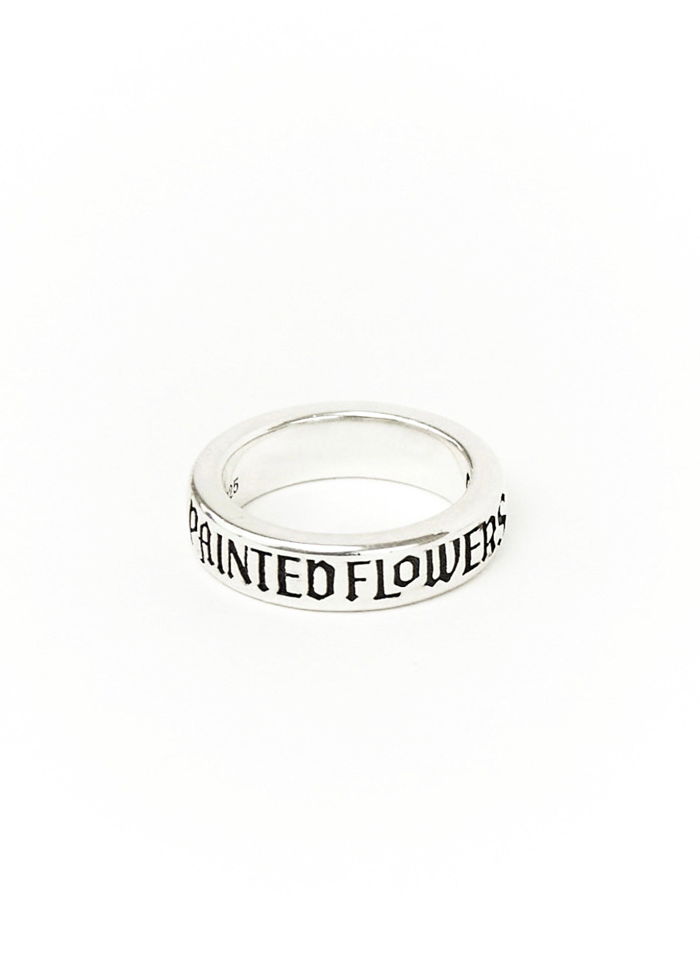 Thin Logo Ring Silver