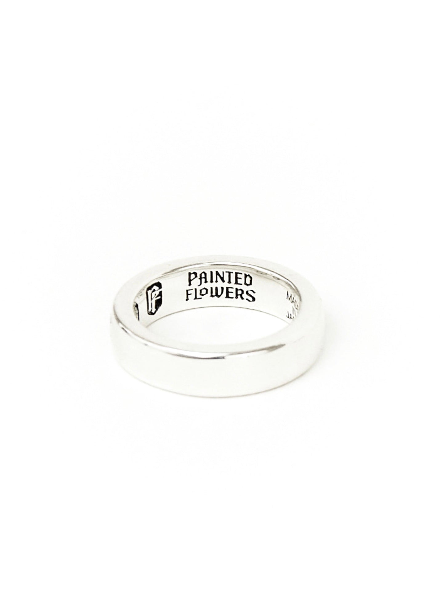 Thin Logo Ring Silver
