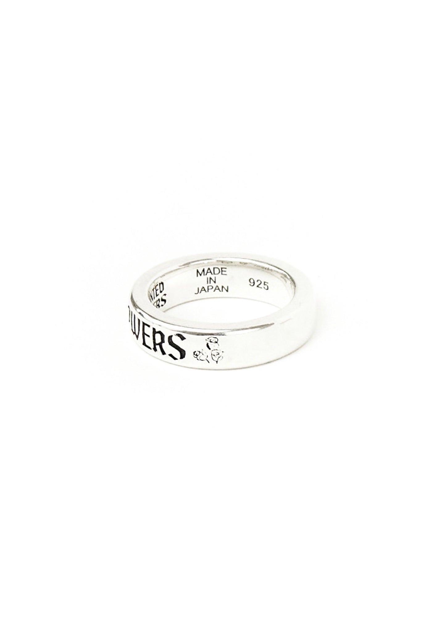 Thin Logo Ring Silver
