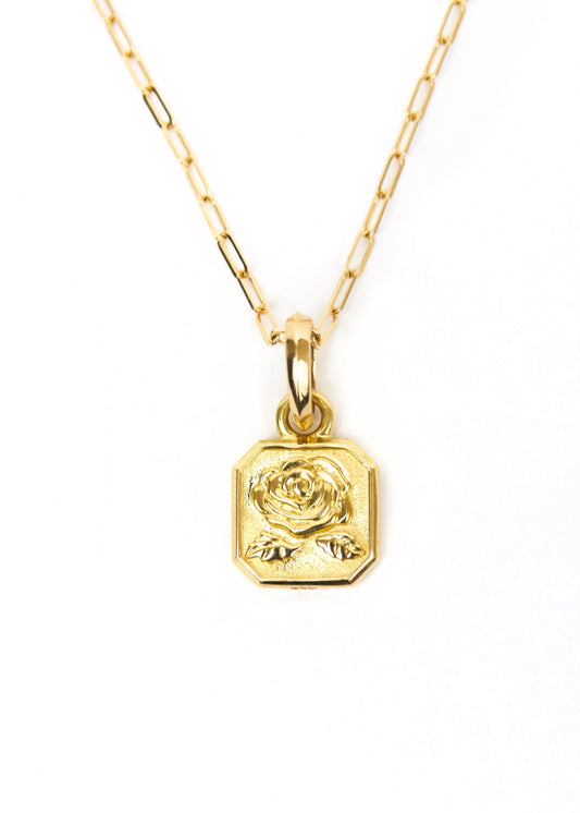 Rosebud Necklace Gold
