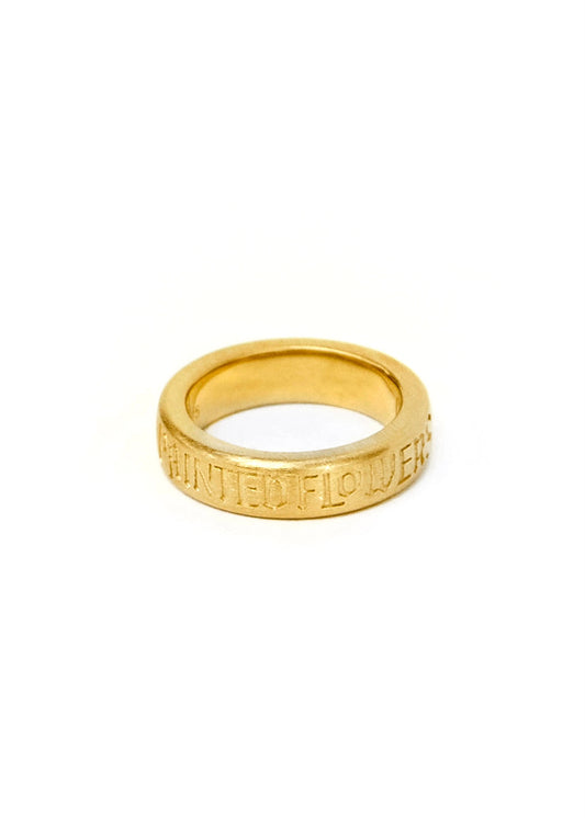 Thin Logo Ring Gold