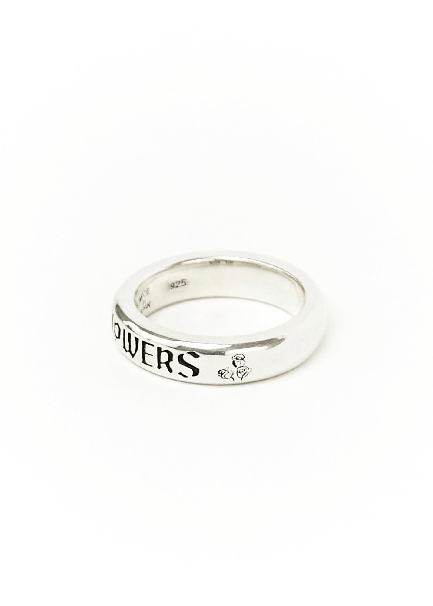 Thin Logo Ring Silver